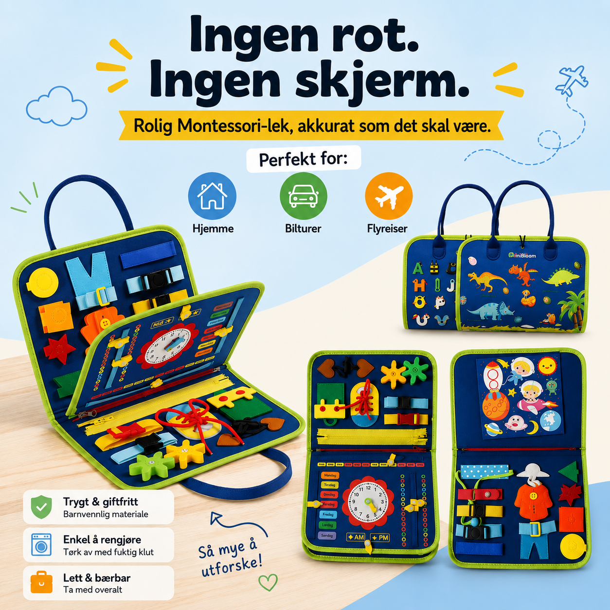MiniBloom™ Montessori Aktivitetsbok